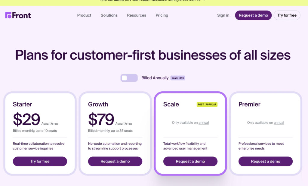 front pricing