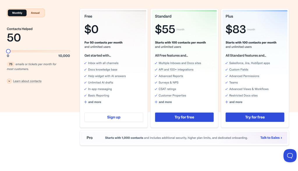 helpscout pricing